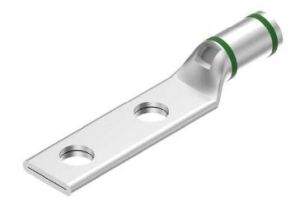 Burndy YAV1CL2TC14FX | 518448 | HYLUG, Lug, Copper Compression, 2 Hole Inspection Window, 1 Flex