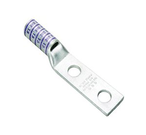Burndy YAZ4C2TC38 | 25019136 | Compression Lug, Long Barrel, CU Conductor, 4 AWG, 35 KV