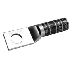 Burndy YAZV2CTC14FX90 | 25020502 | Compression Terminal, Long, Skived/90 Degree Barrel, 2 AWG STR