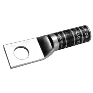 Burndy YAZV6CTC14FX | 25020488 | Hylug, Lug, Compression, Copper, 1/4 Inch, 1 Hole, 6 AWG, Blue