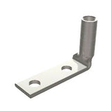 Burndy YAZV4C2TC14FX90 | 25019428 | Lug, Compression, Copper, 1/4 Inch, 2 Holes, 4 AWG, Gray
