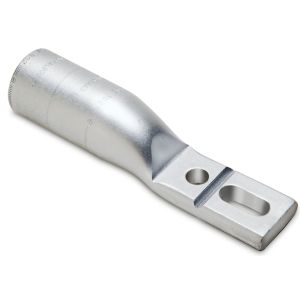 Burndy YBA44A | 10084290 | Hylug, Lug, Compression, Aluminum, 1/2 Inch, 2 Holes, 1000 MCM, Brown