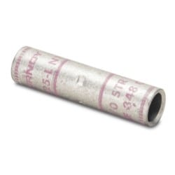 Burndy YS8CLBOX | 518403 | Copper Compression Splice, 8 AWG, 1 Inch Splice Length, Short Barrel, Tin Plated