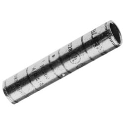 Burndy YS28 | 502780 | Copper Compression Splice, 4/0 AWG, 3.57 Inch Splice Length, Long Barrel, Tin Plated
