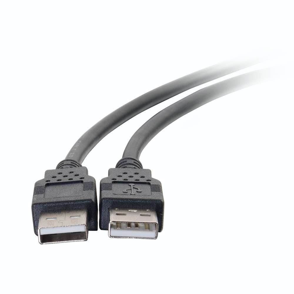 C2G CG28106 | 6.6ft (2m) USB 2.0 A Male to A Male Cable - Black