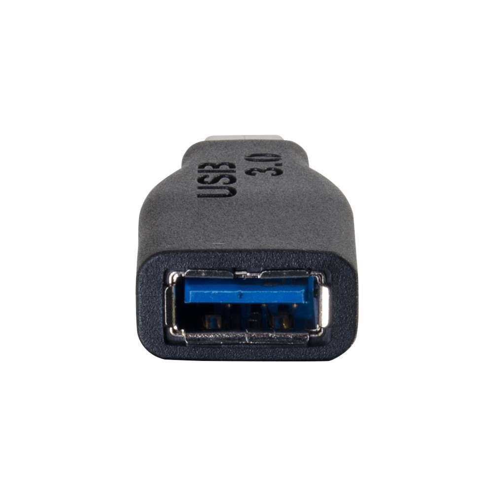 C2G 28868 | USB 3.0 (USB 3.1 Gen 1) USB-C to USB-A Adapter Converter M/F - Black