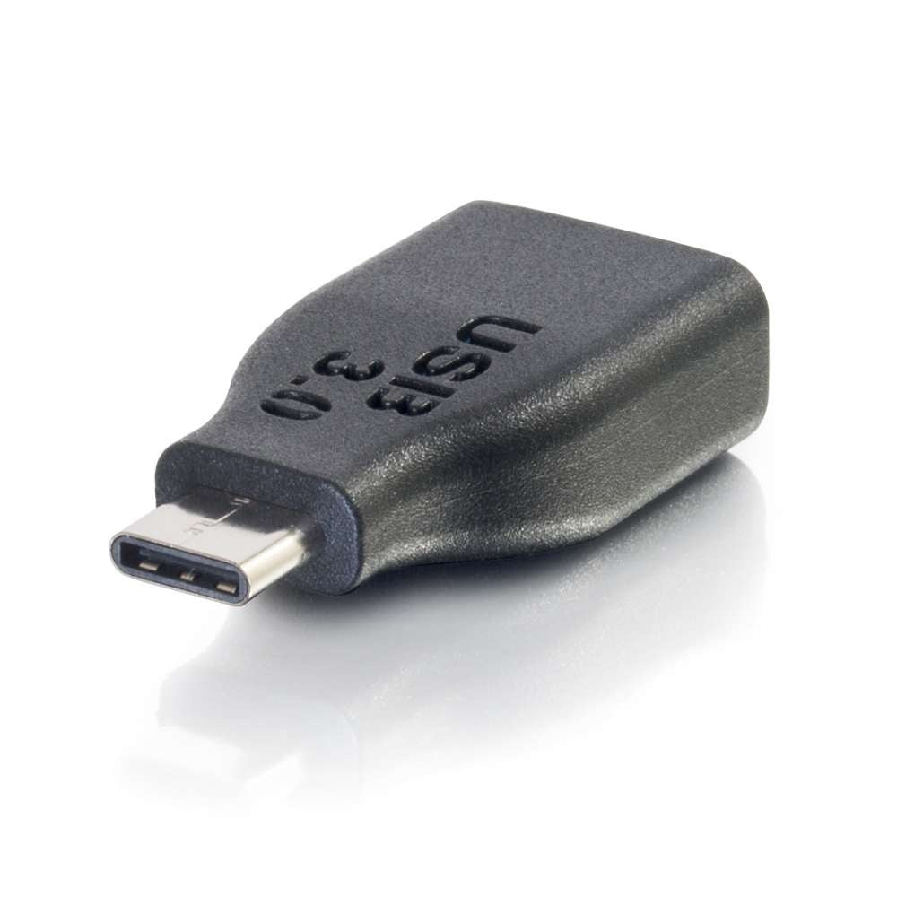 C2G 28868 | USB 3.0 (USB 3.1 Gen 1) USB-C to USB-A Adapter Converter M/F - Black