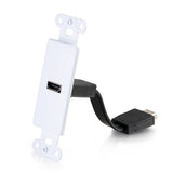 C2G 39710 | HDMI Pass Through Decorative Wall Plate - White