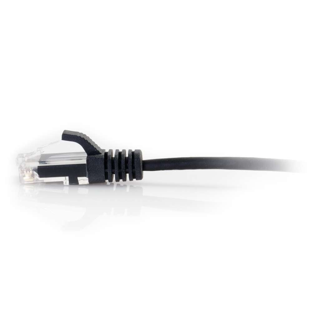 C2G C2G02211 | 25ft (7.62m) Cat6 Snagless Unshielded (UTP) Slim Ethernet Network Patch Cable - Black