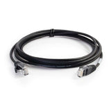 C2G C2G02206 | 8in (0.2m) Cat6 Snagless Unshielded (UTP) Slim Ethernet Network Patch Cable - Black