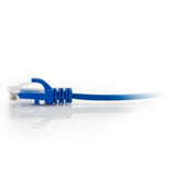 C2G C2G02212 | 8in (0.2m) Cat6 Snagless Unshielded (UTP) Slim Ethernet Network Patch Cable - Blue