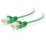 C2G C2G02222 | 2ft (0.9m) Cat6 Snagless Unshielded (UTP) Slim Ethernet Network Patch Cable - Green