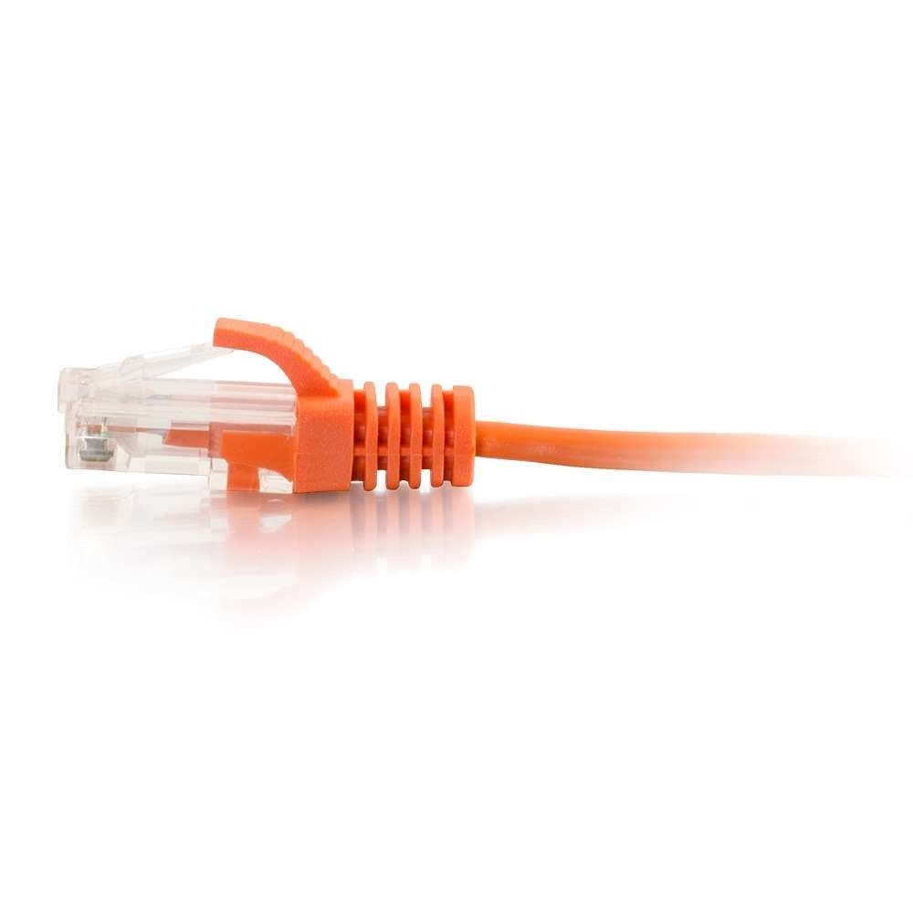 C2G C2G02226 | 6ft (1.8m) Cat6 Snagless Unshielded (UTP) Slim Ethernet Network Patch Cable - Orange