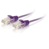 C2G C2G02229 | 6ft (1.8m) Cat6 Snagless Unshielded (UTP) Slim Ethernet Network Patch Cable - Purple
