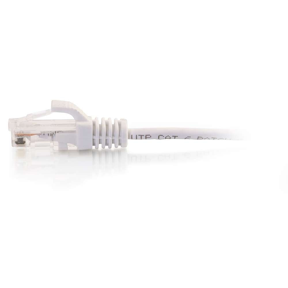 C2G C2G02235 | 0.5ft (0.3m) Cat6 Snagless Unshielded (UTP) Slim Ethernet Network Patch Cable - White