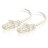 C2G C2G02236 | 1.5ft (0.46m) Cat6 Snagless Unshielded (UTP) Slim Ethernet Network Patch Cable - White