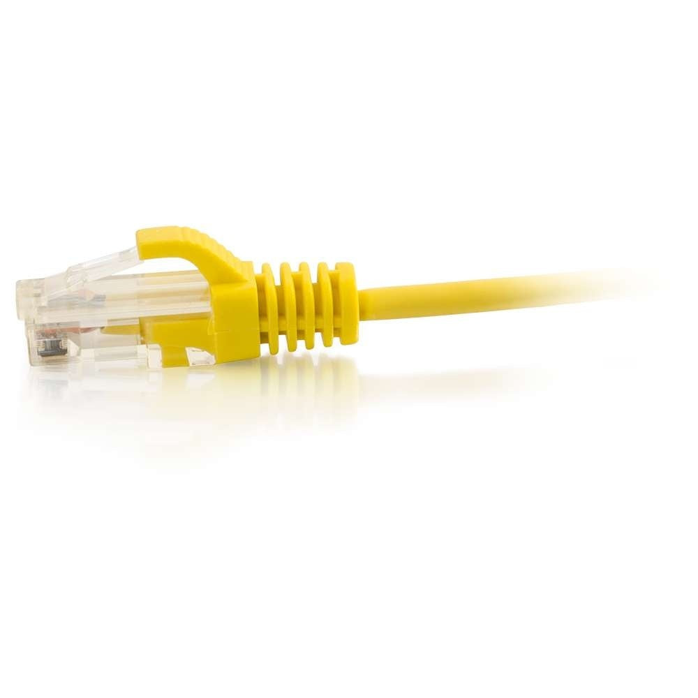 C2G C2G02241 | 0.5ft (0.3m) Cat6 Snagless Unshielded (UTP) Slim Ethernet Network Patch Cable - Yellow