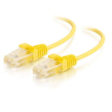 C2G C2G02241 | 0.5ft (0.3m) Cat6 Snagless Unshielded (UTP) Slim Ethernet Network Patch Cable - Yellow