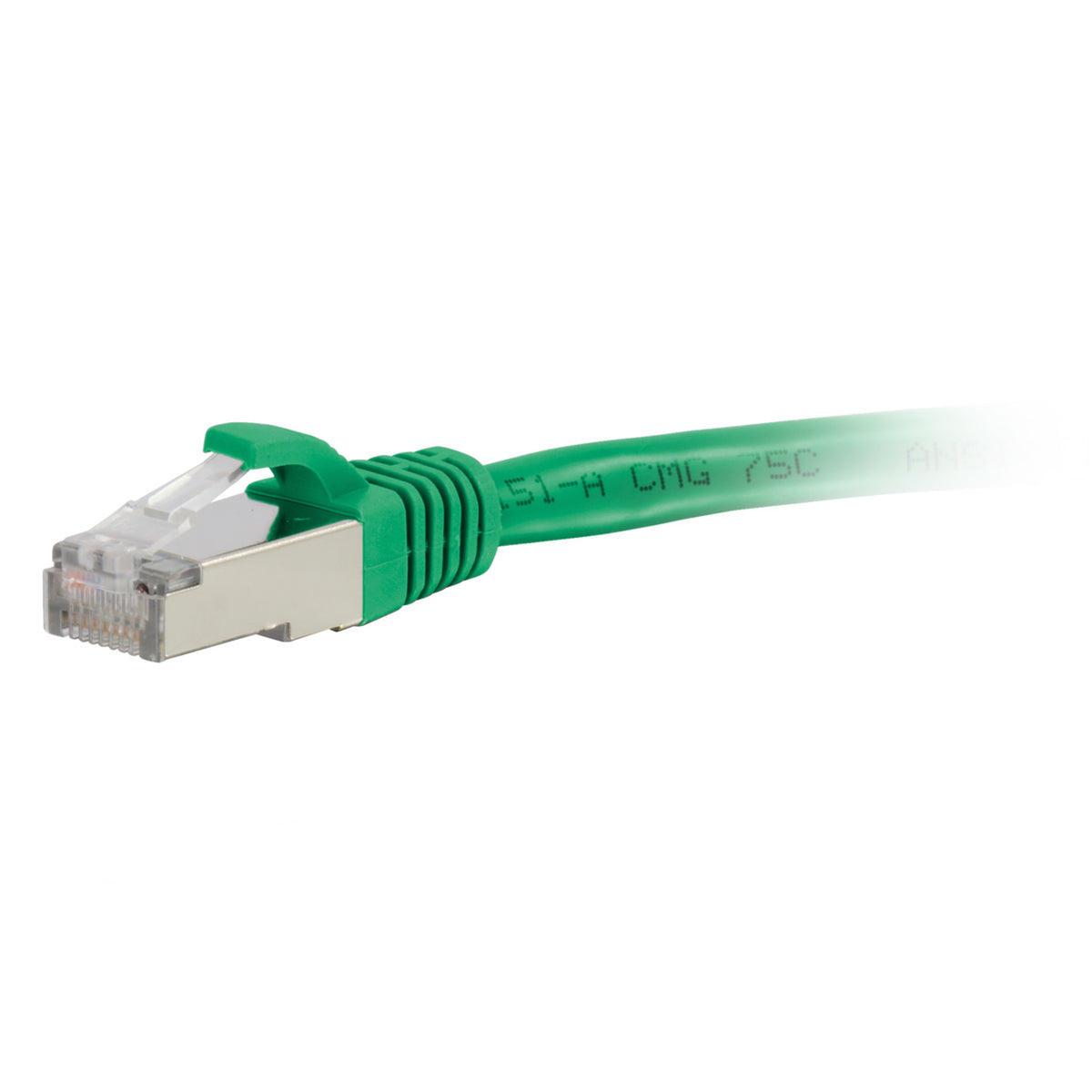 C2G C2G07353 | 3ft (0.9m) Cat6a Snagless Shielded (STP) Ethernet Network Patch Cable - Green