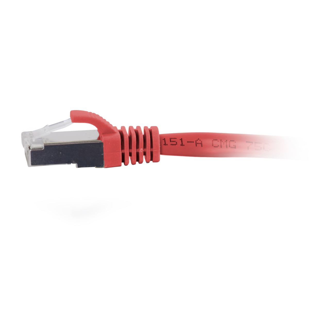 C2G C2G07363 | 3ft (0.9m) Cat6a Snagless Shielded (STP) Ethernet Network Patch Cable - Red