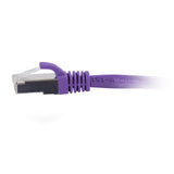 C2G C2G07397 | 3ft (0.9m) Cat6a Snagless Shielded (STP) Ethernet Network Patch Cable - Purple