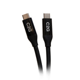 C2G C2G28877 | 2.5ft (0.8m) USB-C Male to USB-C Male Cable (20V 5A) - USB4 (40Gbps)