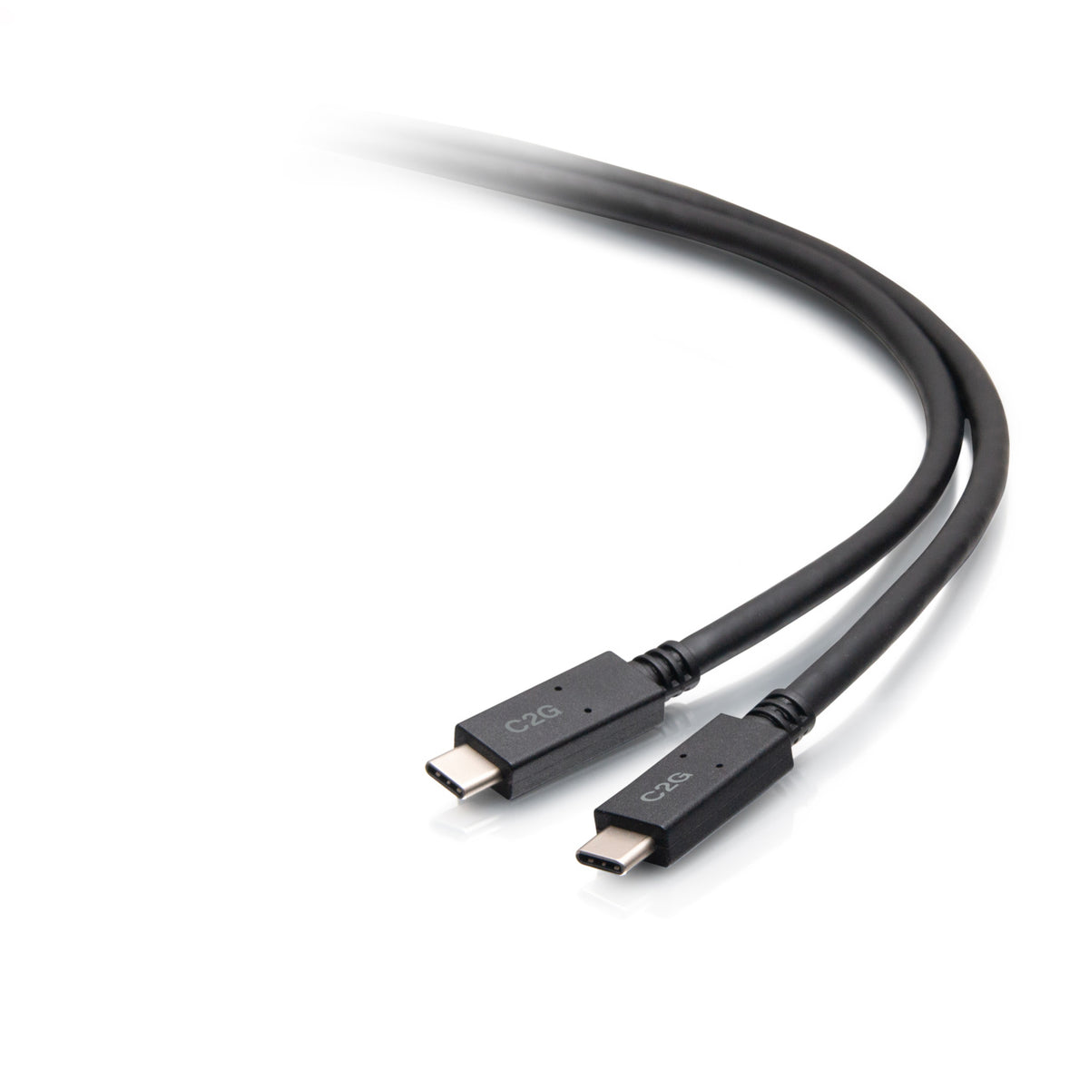 C2G C2G28883 | 6.5ft (2m) USB-C Male to USB-C Male Cable (20V 3A) - USB 3.2 Gen 1 (5Gbps)