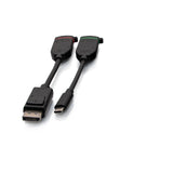 C2G C2G29996 | Universal 4K HDMI Dongle Adapter Ring Including Color Coded DisplayPort and USB-C Adapters with Antimicrobial Protection Technology