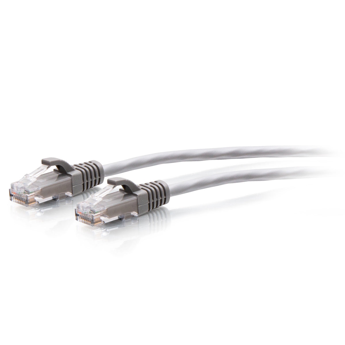C2G C2G30116 | 6ft (1.8m) Cat6a Snagless Unshielded (UTP) Slim Ethernet Network Patch Cable - Gray