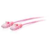 C2G C2G30197 | 5ft (1.5m) Cat6a Snagless Unshielded (UTP) Slim Ethernet Network Patch Cable - Pink