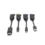 C2G C2G30285 | Universal 4K HDMI Dongle Adapter Ring Including Color Coded Mini DisplayPort, USB-C, and USB-A Male to USB-C Female Adapters