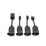 C2G C2G30285 | Universal 4K HDMI Dongle Adapter Ring Including Color Coded Mini DisplayPort, USB-C, and USB-A Male to USB-C Female Adapters