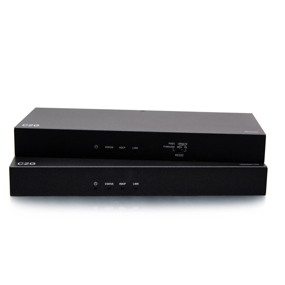 C2G C2G31013 | HDMI HDBaseT + 3.5mm, USB-B to A, and RS232 over Cat Extender Box Transmitter to Box Receiver - 4K 60Hz