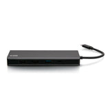 C2G C2G54488 | USB-C 9-in-1 Dual Display Docking Station with HDMI, Ethernet, USB, 3.5mm Audio