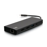 C2G C2G54488 | USB-C 9-in-1 Dual Display Docking Station with HDMI, Ethernet, USB, 3.5mm Audio