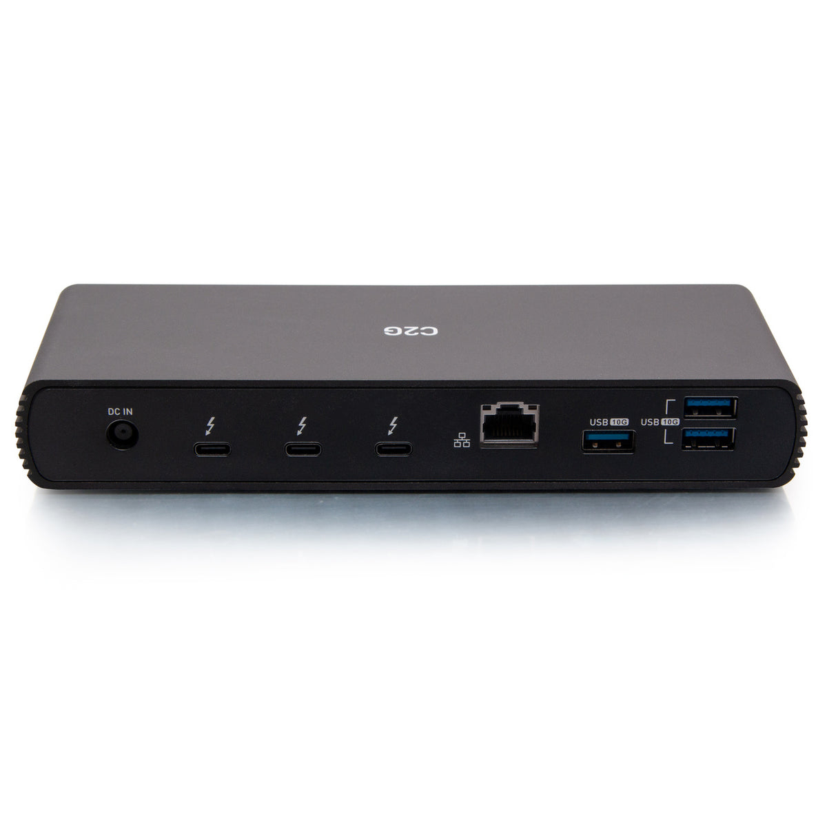 C2G C2G54537 | Thunderbolt 4 USB-C 10-in-1 Dual Display Docking Station with Ethernet, USB, SD Card Reader, 3.5mm Audio