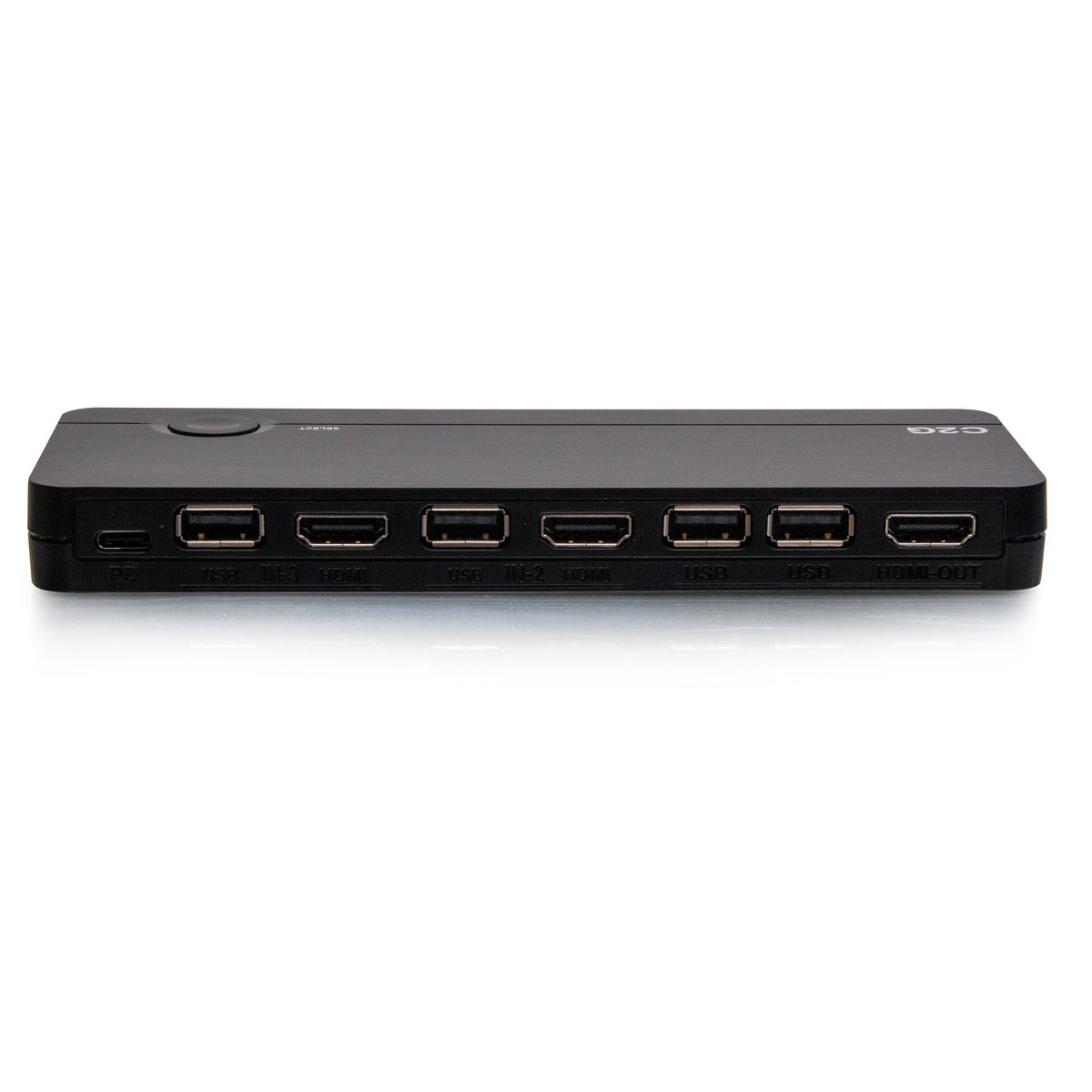 C2G C2G54541 | USB-C/HDMI 3-Input Combo to HDMI 1-Output KVM Switch with Power Delivery - 4K 60Hz (TAA Compliant)