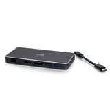 C2G C2G54543 | USB-C 7-in-1 Dual Display MST Docking Station with HDMI, DisplayPort, Ethernet, USB, and Power Delivery up to 100W - 4K 60Hz