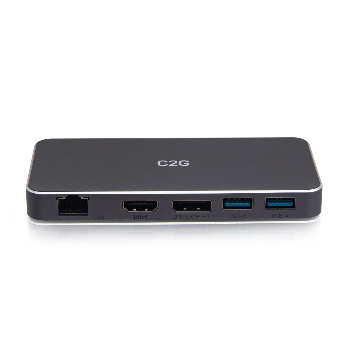C2G C2G54543 | USB-C 7-in-1 Dual Display MST Docking Station with HDMI, DisplayPort, Ethernet, USB, and Power Delivery up to 100W - 4K 60Hz
