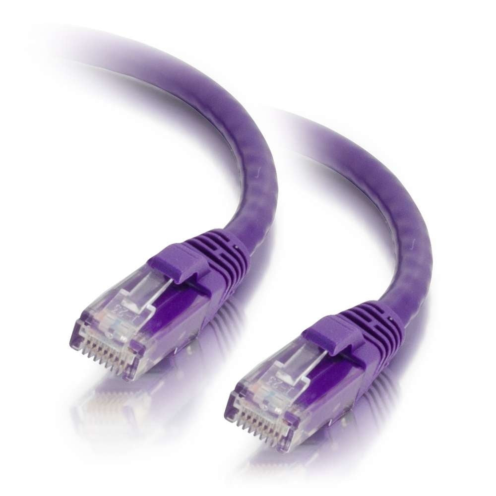 C2G CG00462 | 2ft (0.6m) Cat5e Snagless Unshielded (UTP) Ethernet Network Patch Cable - Purple