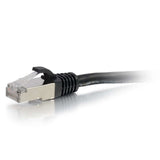 C2G CG00712 | 7ft (2.1m) Cat6a Snagless Shielded (STP) Ethernet Network Patch Cable - Black