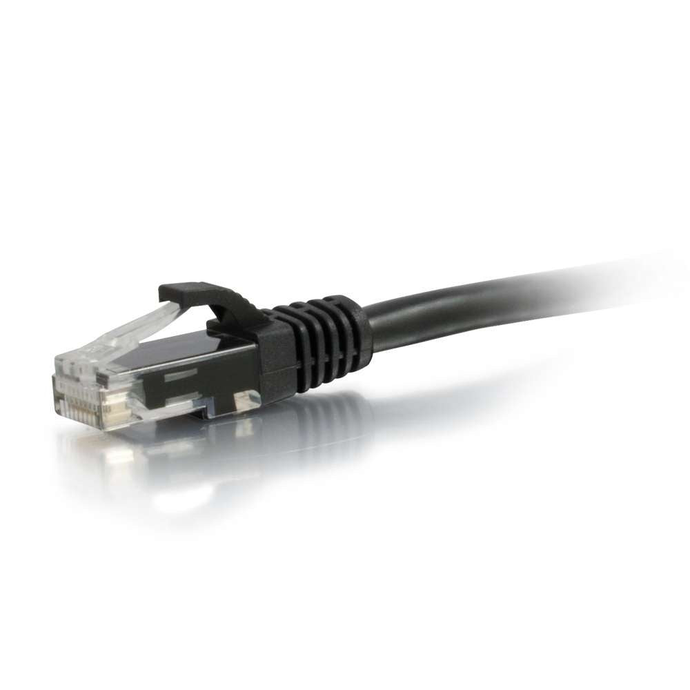 C2G CG00733 | 12ft (3.7m) Cat6a Snagless Unshielded (UTP) Ethernet Network Patch Cable - Black