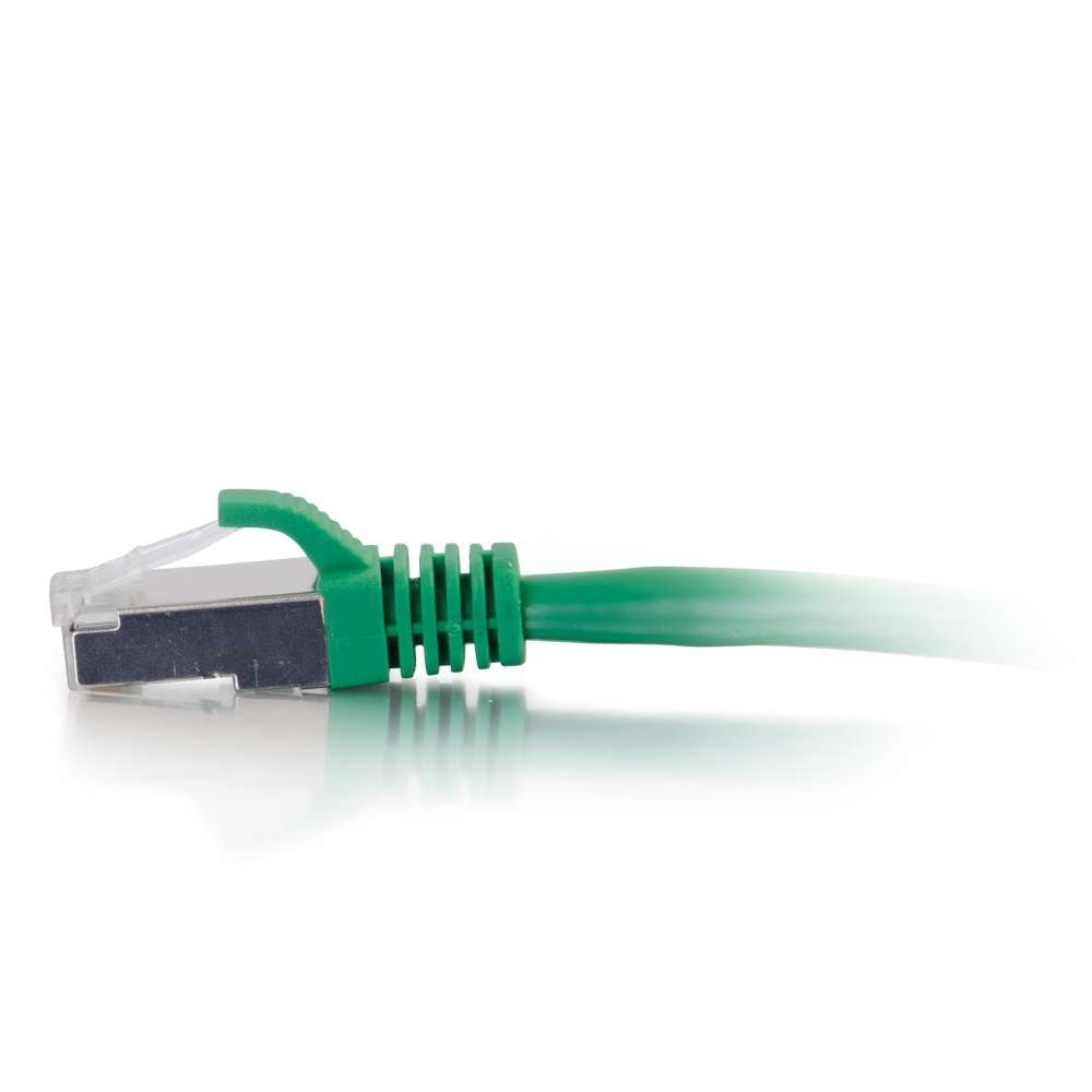 C2G CG00841 | 35ft (10.7m) Cat6 Snagless Shielded (STP) Ethernet Network Patch Cable - Green
