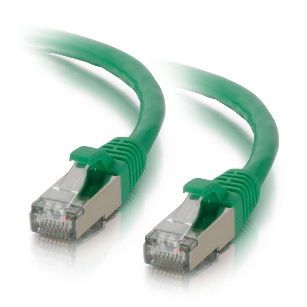 C2G CG00834 | 10ft (3m) Cat6 Snagless Shielded (STP) Ethernet Network Patch Cable - Green