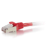 C2G CG00848 | 7ft (2.1m) Cat6 Snagless Shielded (STP) Ethernet Network Patch Cable - Red