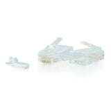 C2G CG00888 | RJ45 Cat6 Modular Plug for Round Solid/Stranded Cable Multipack (TAA Compliant) (25-Pack)