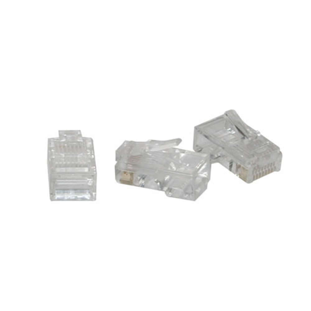 C2G CG01931 | RJ45 Cat5 8x8 Modular Plug for Flat Stranded Cable Multipack (10-Pack)
