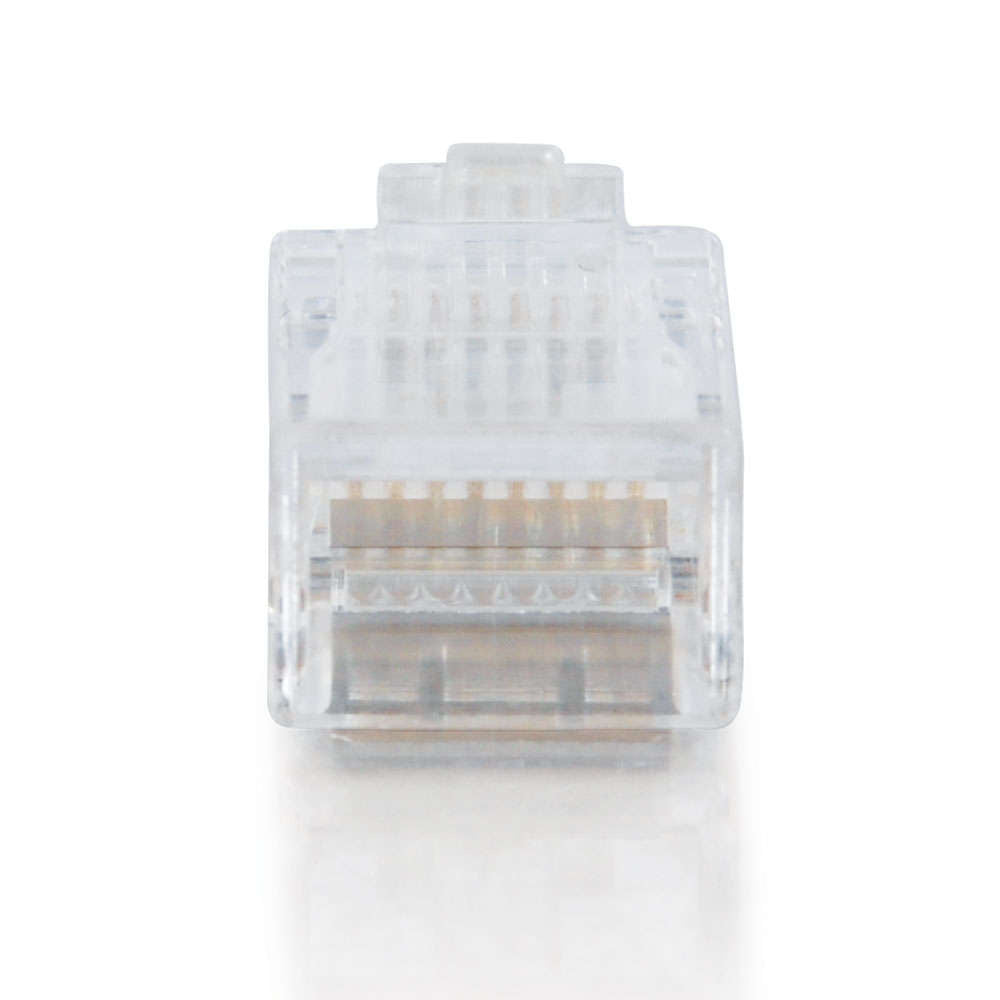 C2G CG01939 | RJ45 Cat5 8x8 Modular Plug for Flat Stranded Cable Multipack (25-Pack)