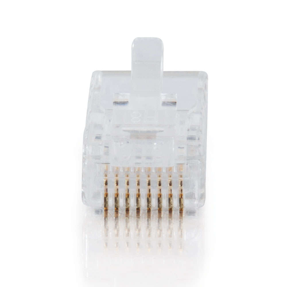 C2G CG01939 | RJ45 Cat5 8x8 Modular Plug for Flat Stranded Cable Multipack (25-Pack)