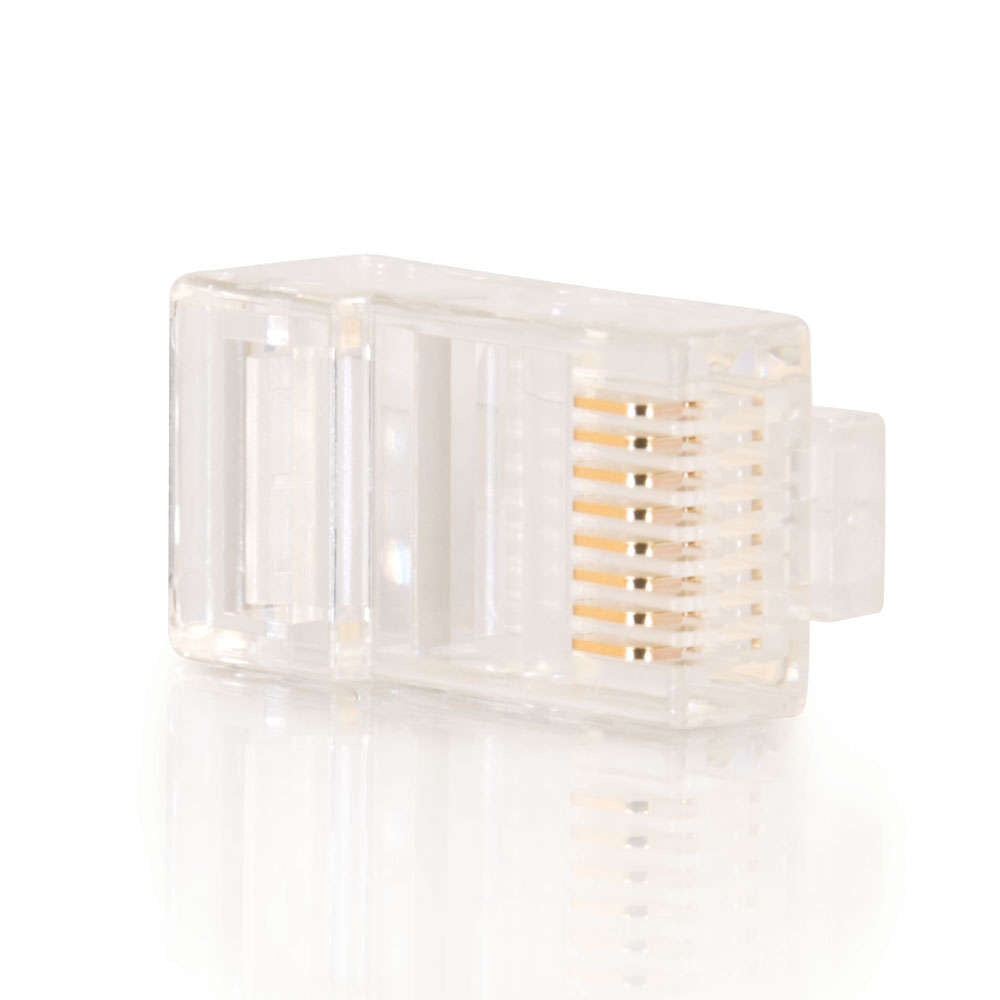 C2G CG01942 | RJ45 Cat5 8 x 8 Modular Plug for Solid Flat Cable